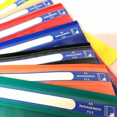 DESKIT MANAGEMENT FILE A4 MIX COLOUR