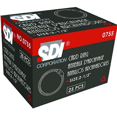 SDI BOOK RING 0755 2.5″ (60MM) 25’S/BX
