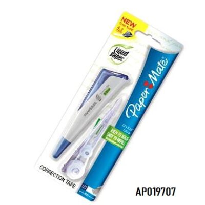 PAPERMATE DRYLINE ULTRA CORRECTION TAPE 4.2mm + REFILL BLUE