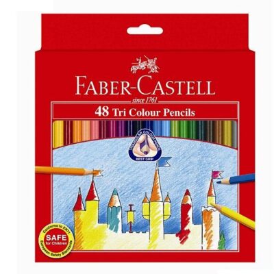 FABER CASTELL TRI COLOUR PENCIL 48 LONG