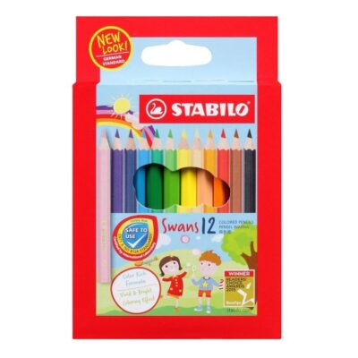 SCHWAN STABILO HEXAGONAL COLOUR PENCIL 12 SHORT