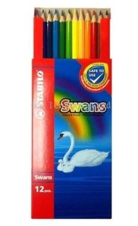 SCHWAN STABILO HEXAGONAL COLOUR PENCIL 12 LONG