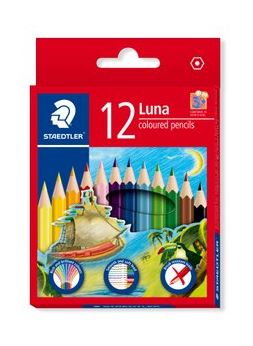 STAEDTLER LUNA PERMANENT COLOUR PENCIL 12 SHORT (240 BOX/CTN)