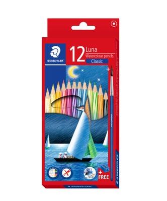 STAEDTLER LUNA WATERCOLOUR PENCIL CLASSIC 12 LONG